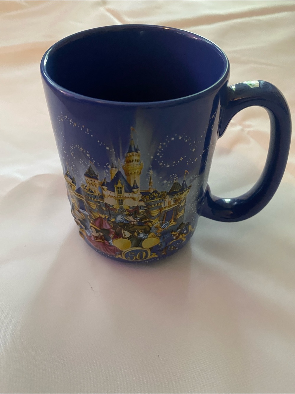 Disney Blue 50th Anniversary Castle & Characters Mug - Picture 4 of 4